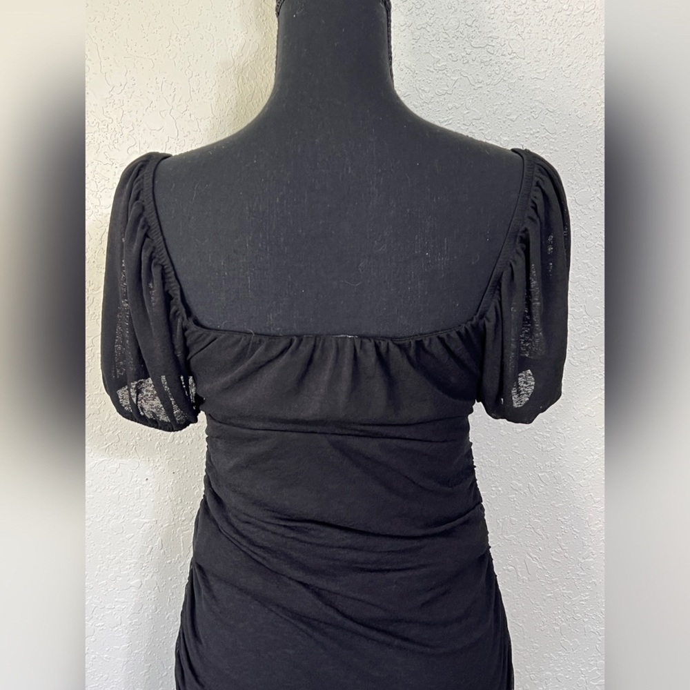 TOPSHOP Ruched Minidress In Black - 6 - Picture 8 of 13